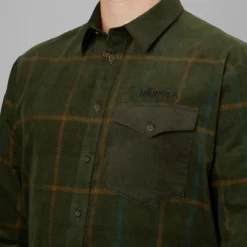 Härkila Kaldfjord vakosamettipaita, vihreä