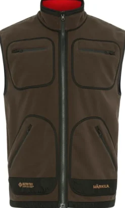 Härkila Kamko Fleece Vest liivi, ruskea/punainen