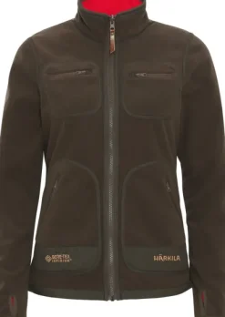 Härkila Kamko Fleece Women naisten kääntöfleecetakki, ruskea/punainen