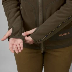 Härkila Kamko Fleece Women naisten kääntöfleecetakki, ruskea/punainen