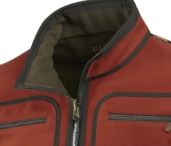 Härkila Kamko Windstopper -fleecetakki, punainen/ruskea