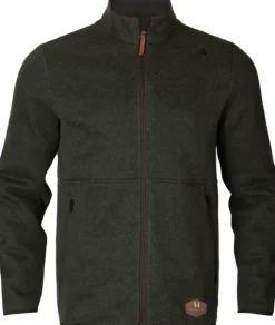 Härkila Metso Full Zip vetoketjullinen villapaita, tummanvihreä