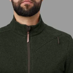 Härkila Metso Full Zip vetoketjullinen villapaita, tummanvihreä