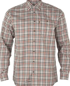 Härkila Milford Shirt kauluspaita, punainen/valkoinen