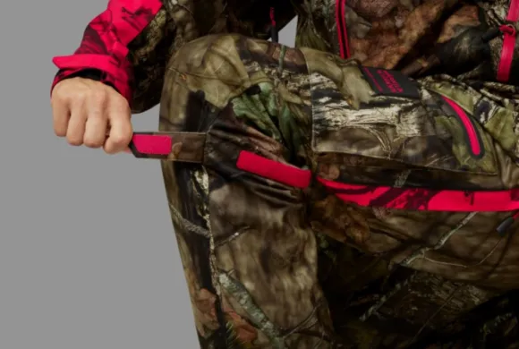 Härkila Moose Hunter 2.0 GTX -metsästyshousut, MossyOak Break-Up Country/Red Blaze