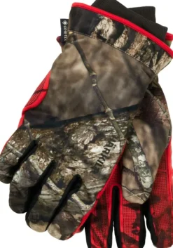 Härkila Moose Hunter 2.0 GTX metsästyskäsineet MossyOak Break-Up, camo/punainen