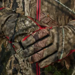 Härkila Moose Hunter 2.0 GTX metsästyskäsineet MossyOak Break-Up, camo/punainen