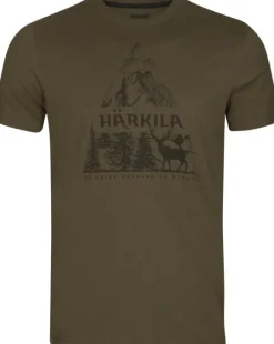 Härkila Nature S/S T-Shirt t-paita, tummanvihreä