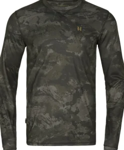 Härkila NOCTYX Camo L/S T-Shirt pitkähihainen paita, AXIS MSP®Black