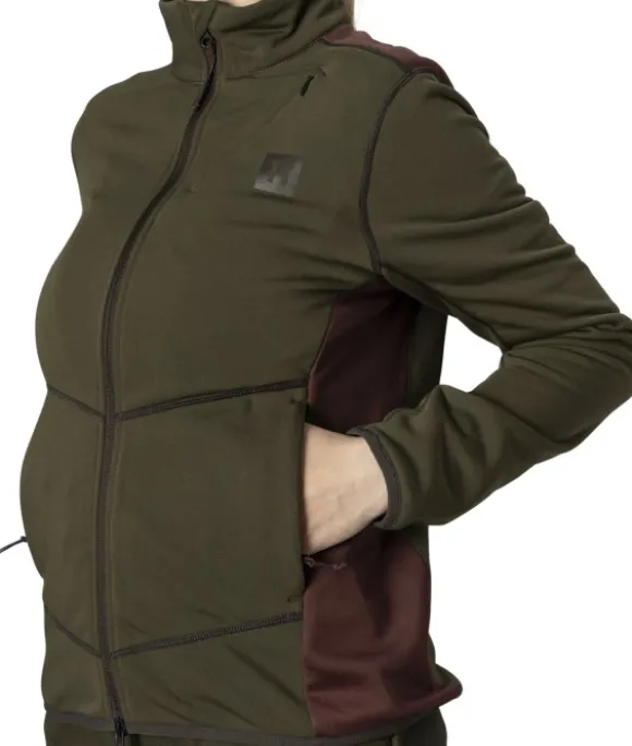 Härkila Oda Fleece Jacket naisten fleecetakki, Willow Green