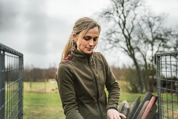 Härkila Oda Fleece Jacket naisten fleecetakki, Willow Green