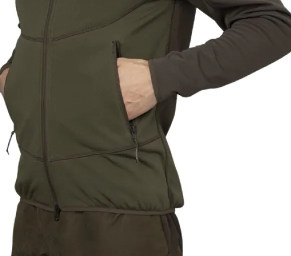 Härkila Olaf Fleece Jacket Shadow Brown/Forest Night
