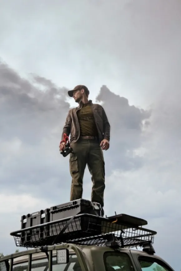 Härkila Olaf Fleece Jacket Shadow Brown/Forest Night