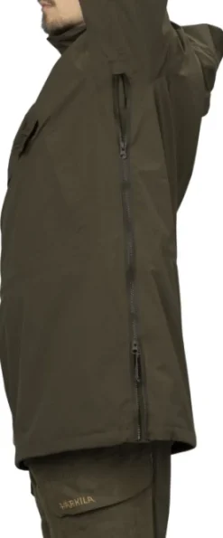 Härkila Orton Tech HWS Packable Smock anorakki, tummanvihreä