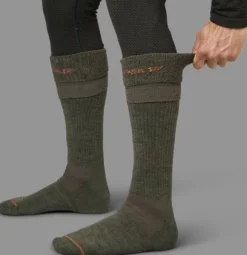 Härkila Pro Hunter 2.0 korkeavartinen sukka, vihreä/ruskea