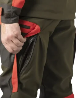 Härkila Pro Hunter Dog Keeper GTX Trousers Willow housut, vihreä/oranssi