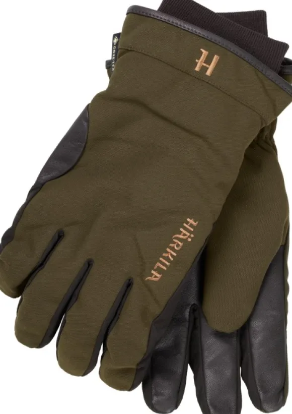 Härkila Pro Hunter GTX metsästyskäsineet nahalla, vihreä/ruskea
