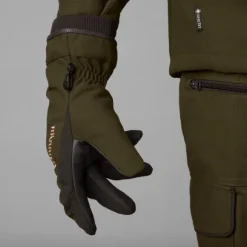 Härkila Pro Hunter GTX metsästyskäsineet nahalla, vihreä/ruskea