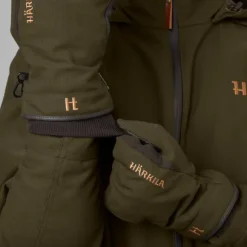 Härkila Pro Hunter GTX metsästyskäsineet nahalla, vihreä/ruskea