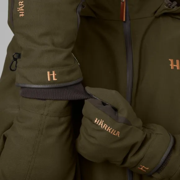 Härkila Pro Hunter GTX metsästyskäsineet nahalla, vihreä/ruskea