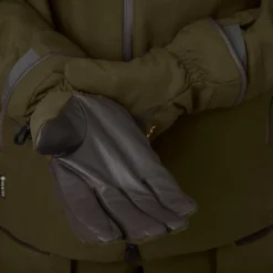 Härkila Pro Hunter GTX metsästyskäsineet nahalla, vihreä/ruskea