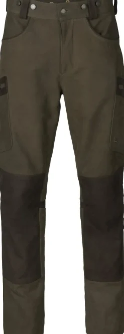 Härkila Pro Hunter Leather Trousers nahkaiset metsästyshousut, Willow Green