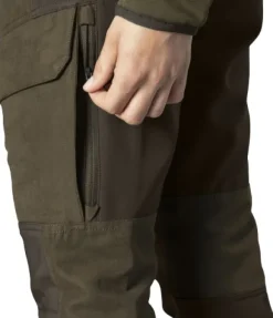 Härkila Scandinavian Trousers Women Willow naisten metsästyshousut, ruskea/vihreä