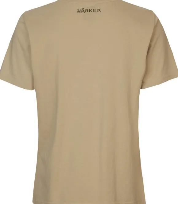 Härkila Stag Badge S/S T-Shirt Women Sand