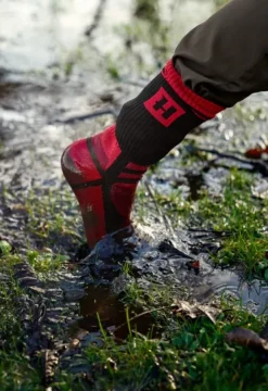 Härkila Waterproof Sock sukat, Red/Black