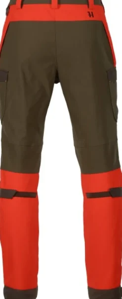 Härkila Wildboar Pro Housut Orange Blaze/Willow Green