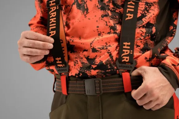 Härkila Wildboar Protech Henkselit Brown/Orange Blaze