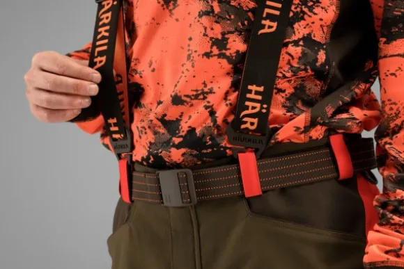 Härkila Wildboar Protech Henkselit Brown/Orange Blaze