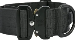 Hundra Tactical Dog Collar with Handle kaulapanta musta M