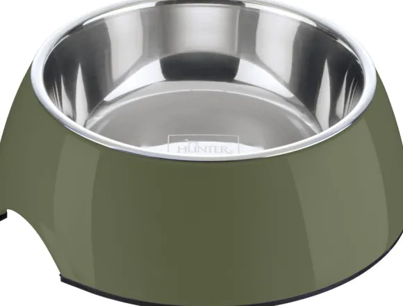 HUNTER Bowl Melamin koirankuppi, 350 ml, Khaki