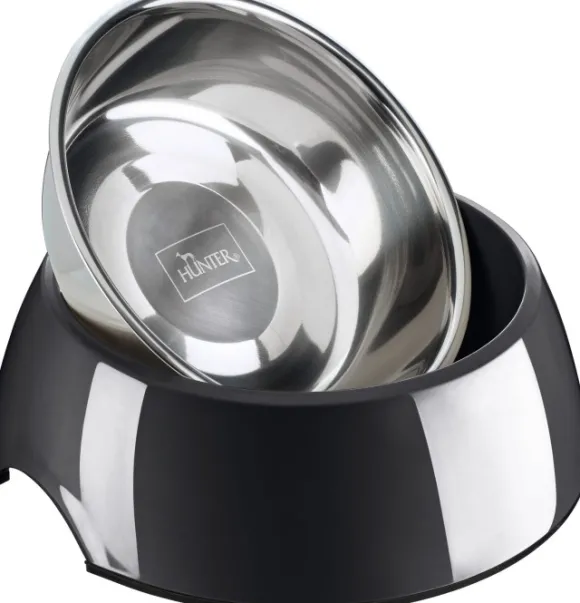 HUNTER Bowl Melamin koirankuppi, 1400 ml, Black