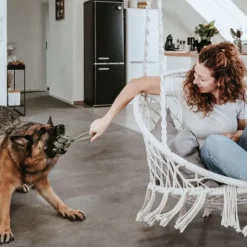 HUNTER Inari Toy Dog Ball koiran heittolelu, M, Linden Green