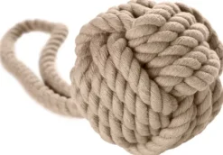 HUNTER Inari Toy Dog Ball koiran heittolelu, M, Tan