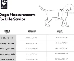Hurtta Life Savior ECO pelastusliivi, 30-40 kg, oranssi