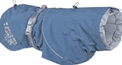 Hurtta Monsoon Coat koiran sadetakki, 55 cm, Bilberry