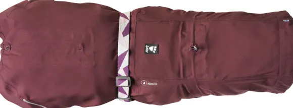 Hurtta Rainwear Mudventure Coat ECO sadetakki, 25-35 cm, Eggplant