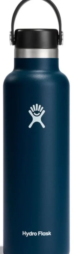 HydroFlask Insulated Standard Mouth Flex juomapullo, 621ml, tummansininen