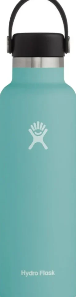 HydroFlask Insulated Standard Mouth Flex -juomapullo, 621 ml, sinivihreä