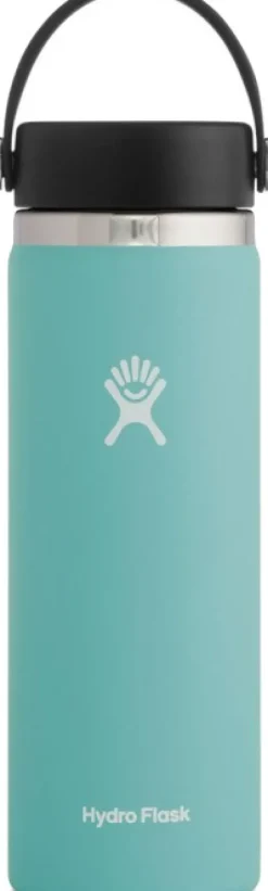HydroFlask Insulated Wide Mouth Flex -juomapullo, 591 ml, sinivihreä