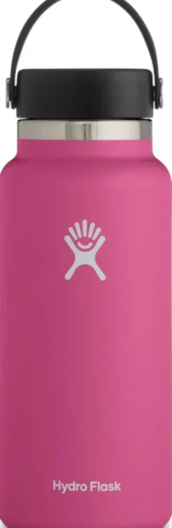 HydroFlask Insulated Wide Mouth Flex -juomapullo, 946 ml, roosa