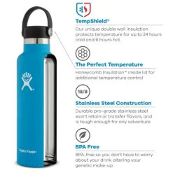 HydroFlask Standard Mouth Flex 621 ml White