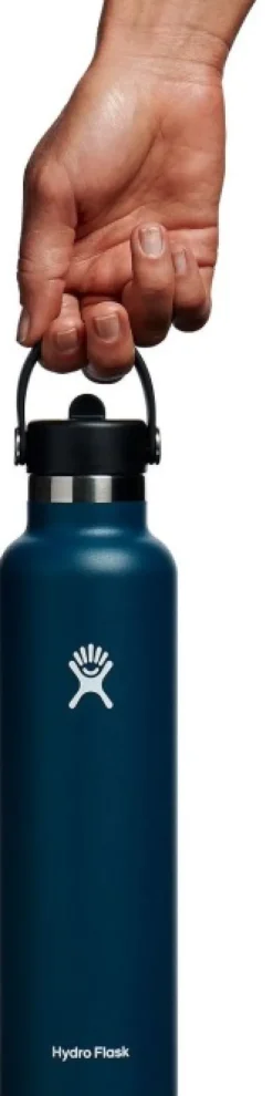 Hydroflask Std Flex Straw juomapullo pillillä, 621 ml, tummansininen