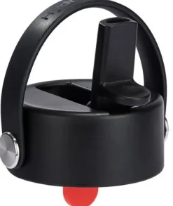HydroFlask Wide Flex Straw Cap korkki, musta