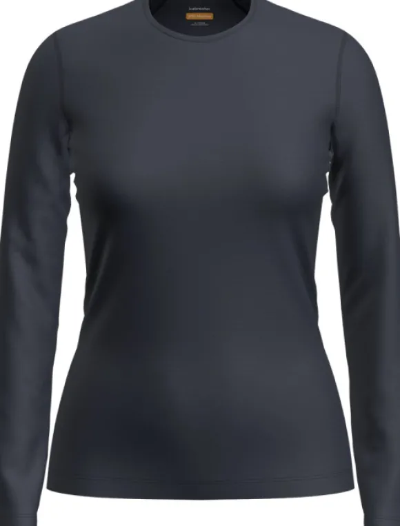 Icebreaker 200 Oasis LS Crewe naisten kerrastopaita, Midnight Navy