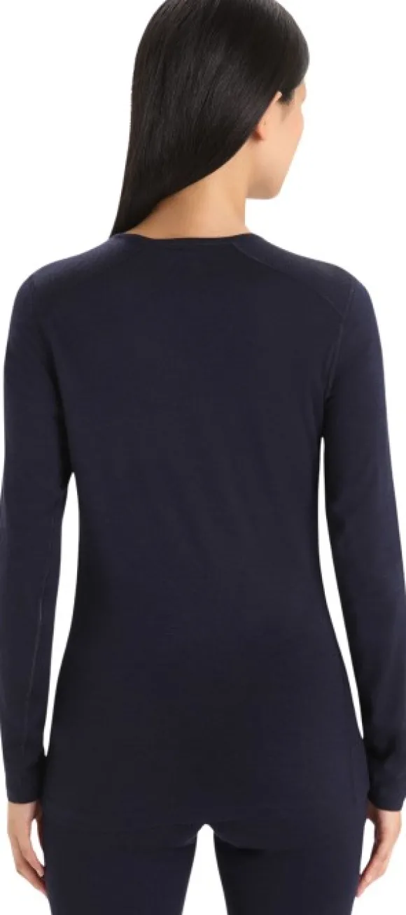 Icebreaker 200 Oasis LS Crewe naisten kerrastopaita, Midnight Navy