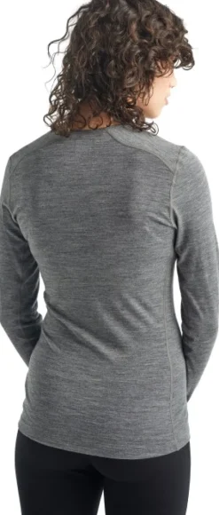 Icebreaker 200 Oasis LS Crewe naisten kerrastopaita, harmaa